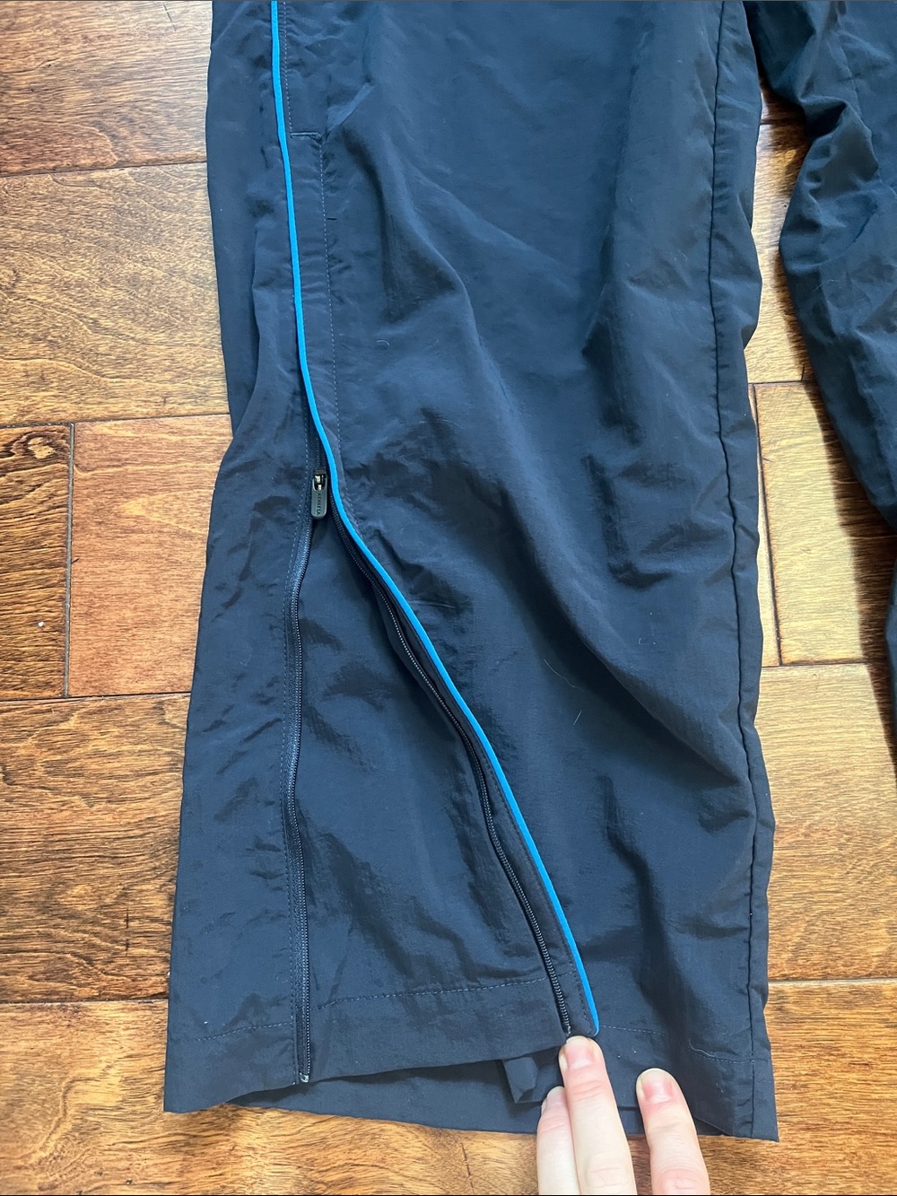 ATHLETA Navy Track Pants - Picture 2 of 5